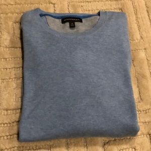 Banana Republic Cotton Light-Blue Sweater Medium